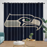 Charger l&#39;image dans la visionneuse de la galerie, Seattle Seahawks Curtains Blackout Window Drapes Room Decoration