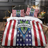 Charger l&#39;image dans la visionneuse de la galerie, Seattle Sounders FC Bedding Set Duvet Cover Without Filler