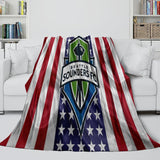 Load image into Gallery viewer, Seattle Sounders FC Blanket Flannel Fleece Throw Room Decoration