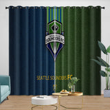 Load image into Gallery viewer, Seattle Sounders FC Curtains Blackout Window Drapes Room Decoration