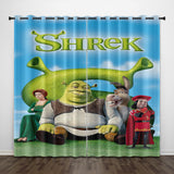 Load image into Gallery viewer, Cartoon Shrek 2 Curtains Pattern Blackout Window Drapes