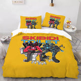 Charger l&#39;image dans la visionneuse de la galerie, Skibidi Toilet Bedding Set Pattern Quilt Cover Without Filler