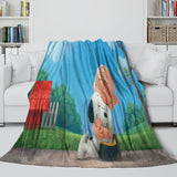 Load image into Gallery viewer, Snoopy Blanket Pattern Flannel Throw Kids Room Decoration