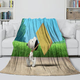 Load image into Gallery viewer, Snoopy Blanket Pattern Flannel Throw Kids Room Decoration