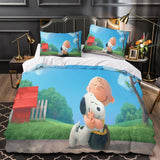 Charger l'image dans la visionneuse de la galerie, Snoopy Duvet Cover Kids Room Bedding Set Without Filler