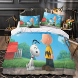 Charger l'image dans la visionneuse de la galerie, Snoopy Duvet Cover Kids Room Bedding Set Without Filler