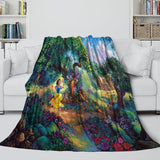 Load image into Gallery viewer, Snow White Blanket Flannel Fleece Throw Room Decoration