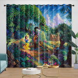 Load image into Gallery viewer, Snow White Curtains Blackout Window Drapes Room Decoration