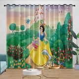 Load image into Gallery viewer, Snow White Curtains Blackout Window Drapes Room Decoration