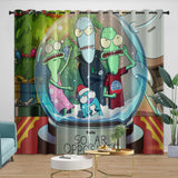 Charger l'image dans la visionneuse de la galerie, Solar Opposites Curtains Pattern Blackout Window Drapes Room Decoration