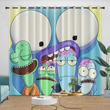 Charger l'image dans la visionneuse de la galerie, Solar Opposites Curtains Pattern Blackout Window Drapes Room Decoration