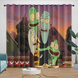 Charger l'image dans la visionneuse de la galerie, Solar Opposites Curtains Pattern Blackout Window Drapes Room Decoration