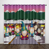 Load image into Gallery viewer, South Park the Stick Of Truth Curtains Pattern Blackout Window Drapes