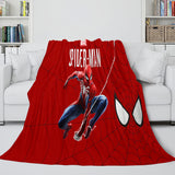 Charger l'image dans la visionneuse de la galerie, Spider Blanket Pattern Man Flannel Throw Kids Room Decoration