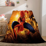 Charger l'image dans la visionneuse de la galerie, Spider Blanket Pattern Man Flannel Throw Kids Room Decoration