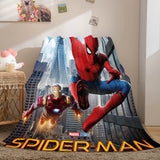 Charger l'image dans la visionneuse de la galerie, Spider Blanket Pattern Man Flannel Throw Kids Room Decoration
