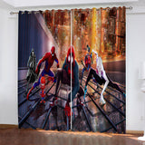 Load image into Gallery viewer, Spider-Man Into the Spider-Verse Curtains Pattern Blackout Window Drapes