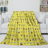 Load image into Gallery viewer, SpongeBob SquarePants Blanket Pattern Flannel Throw Room Decoration