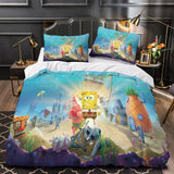 Charger l'image dans la visionneuse de la galerie, SpongeBob SquarePants Duvet Cover Pattren Bedding Set Without Filler