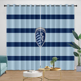 Load image into Gallery viewer, Sporting Kansas City Curtains Blackout Window Drapes Room Decoration