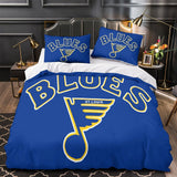 Charger l&#39;image dans la visionneuse de la galerie, St. Louis Blues Bedding Set Quilt Duvet Cover Without Filler