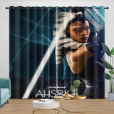 Charger l&#39;image dans la visionneuse de la galerie, Star Wars Ahsoka Curtains Pattern Blackout Window Drapes