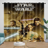 Load image into Gallery viewer, Star Wars Attack of the Clones Curtains Blackout Window Drapes