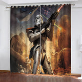 Load image into Gallery viewer, Star Wars Curtains Pattern Blackout Window Drapes