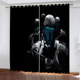 Load image into Gallery viewer, Star Wars Curtains Pattern Blackout Window Drapes