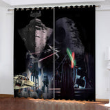 Load image into Gallery viewer, Star Wars Curtains Spaceship pattern Blackout Window Drapes