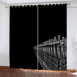 Load image into Gallery viewer, Star Wars Curtains Spaceship pattern Blackout Window Drapes