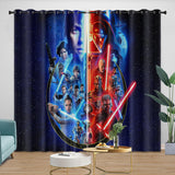 Load image into Gallery viewer, Star Wars Pattern Curtains Movie Blackout Window Drapes