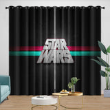 Load image into Gallery viewer, Star Wars Pattern Curtains Movie Blackout Window Drapes
