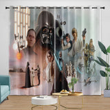 Load image into Gallery viewer, Star Wars Pattern Curtains Movie Blackout Window Drapes