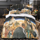 Charger l'image dans la visionneuse de la galerie, Star Wars Pattern Duvet Cover Bedding Set Without Filler