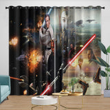 Load image into Gallery viewer, Star Wars Phantom Menace Curtains Blackout Window Drapes