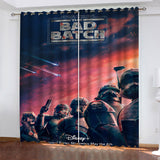 Load image into Gallery viewer, Star Wars The Bad Batch Curtains Pattern Blackout Window Drapes