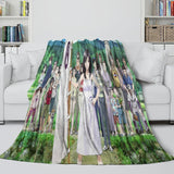 Charger l&#39;image dans la visionneuse de la galerie, Summer Wars Blanket Flannel Throw Kids Room Decoration