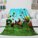 Load image into Gallery viewer, Super Mario Pattern Blanket Flannel Throw Kids Room Decoration