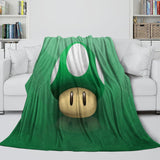 Load image into Gallery viewer, Super Mario Pattern Blanket Flannel Throw Kids Room Decoration