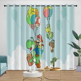 Load image into Gallery viewer, Super Mario Pattern Curtains Blackout Kids Room Window Drapes