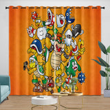 Load image into Gallery viewer, Super Mario Pattern Curtains Blackout Kids Room Window Drapes