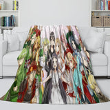 Charger l'image dans la visionneuse de la galerie, Sword Art Online Blanket Flannel Throw Kids Room Decoration