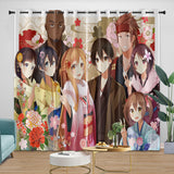 Charger l&#39;image dans la visionneuse de la galerie, Sword Art Online Curtains Blackout Kids Room Window Drapes