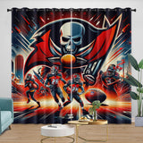 Load image into Gallery viewer, Tampa Bay Buccaneers Curtains Blackout Window Drapes Room Decoration