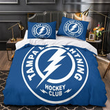 Charger l&#39;image dans la visionneuse de la galerie, Tampa Bay Lightning Bedding Set Quilt Duvet Cover Without Filler