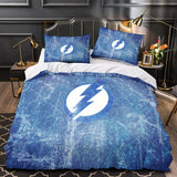 Charger l&#39;image dans la visionneuse de la galerie, Tampa Bay Lightning Bedding Set Quilt Duvet Cover Without Filler