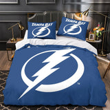 Charger l&#39;image dans la visionneuse de la galerie, Tampa Bay Lightning Bedding Set Quilt Duvet Cover Without Filler