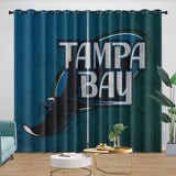 Charger l&#39;image dans la visionneuse de la galerie, Tampa Bay Rays Curtains Blackout Window Drapes Room Decoration