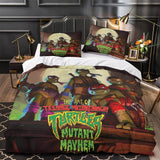 Charger l&#39;image dans la visionneuse de la galerie, Teenage Mutant Ninja Turtles Mutant Mayhem Bedding Set Quilt Duvet Cover Without Filler